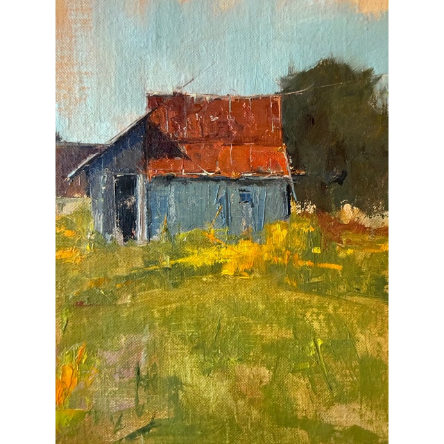 Impressionist Landscape Oil Painting on Panel by Judy Davis For Sale - Image 4 of 8