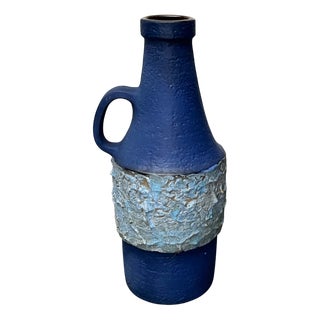 Mid-Century Modern West German Pottery WGP Fat Lava Floor Vase from Carstens Tönnieshof, 1960s For Sale