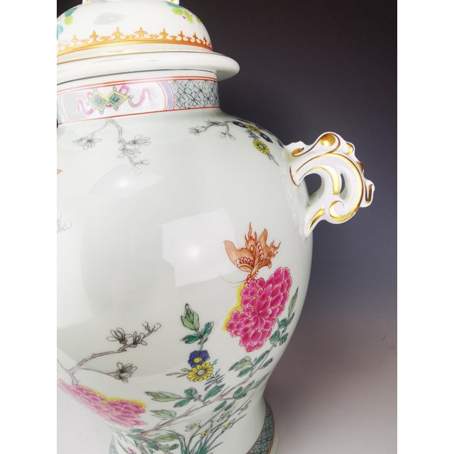 Large Lidded Vase with Openwork Handles Kien Long by Haviland for Puiforcat, Limoges, France, Late 20th Century For Sale - Image 11 of 13