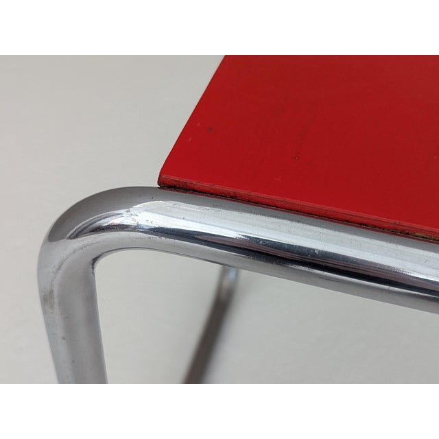 Early B 9/S Bauhaus Canteen Stool by Marcel Breuer for Thonet, 1930s For Sale - Image 10 of 14