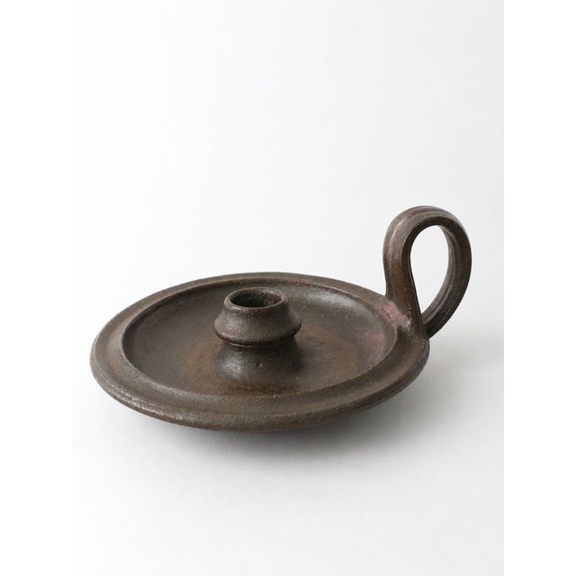Ceramic German Brutalist Studio Pottery Model 8013 Candleholder by Rudi Stahl, 1970s For Sale - Image 7 of 7