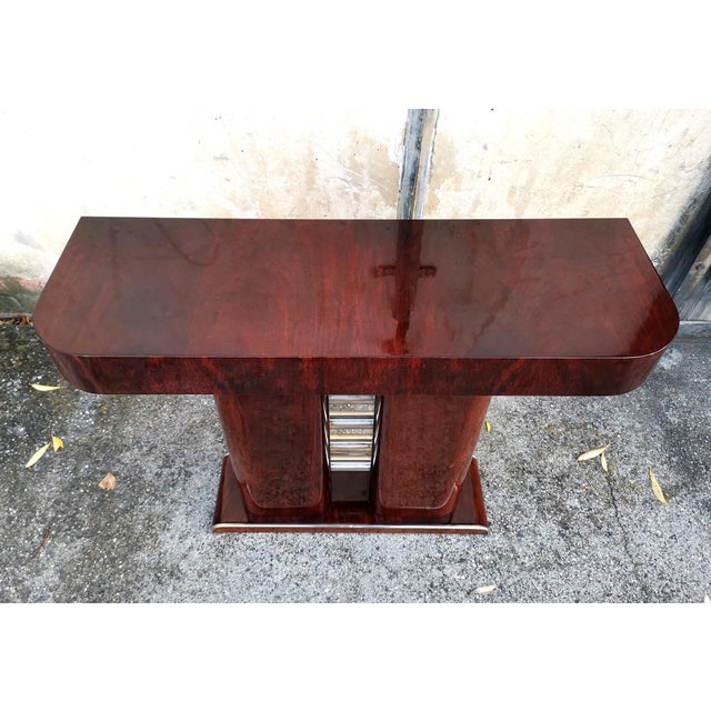 1930s French Art Deco Rosewood Console Table, 1930s For Sale - Image 5 of 7