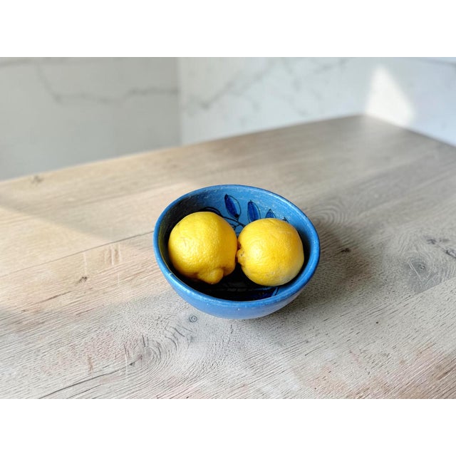Vintage Wildweed Aspen Blue Studio Pottery Bowl For Sale - Image 10 of 11