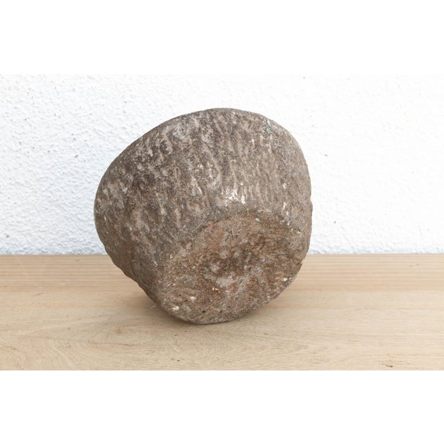19th Century Old World Stone Mortar Bowl For Sale - Image 5 of 6