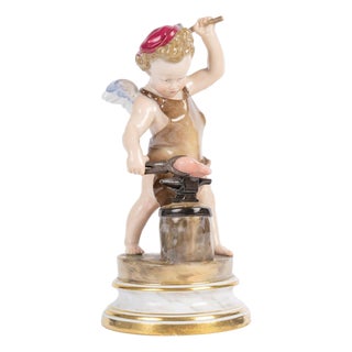 Antique Porcelain Sculpture from Meissen, 1800s For Sale