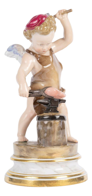 Antique Porcelain Sculpture from Meissen, 1800s
