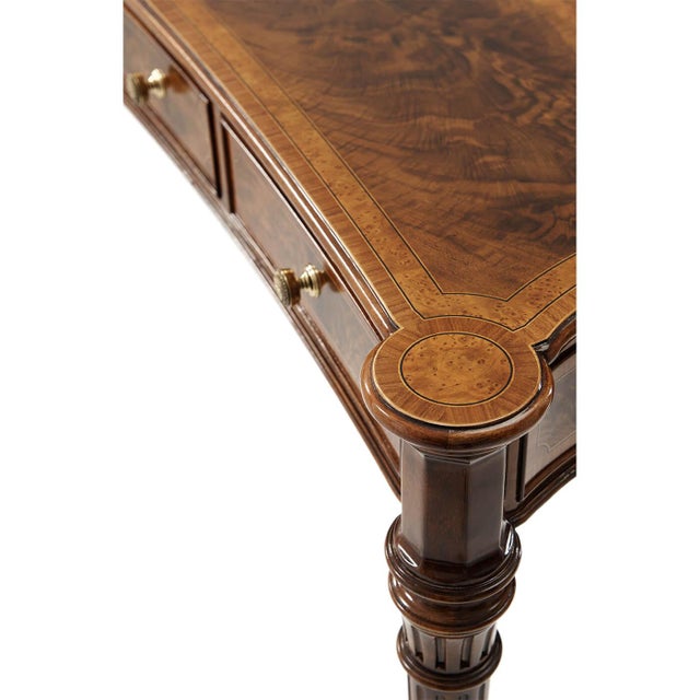 Wood Regency Concave Front Console For Sale - Image 7 of 8