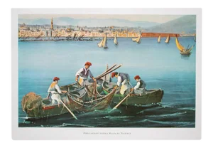 1964 "Fishermen in the Bay of Naples", First Edition Full-Color Print