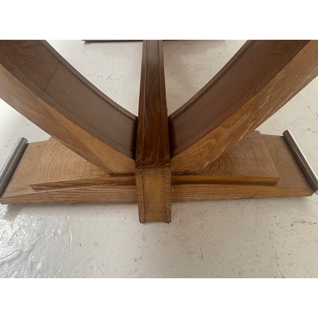 Antique Art Deco Desk in Limed Oak, 1900s For Sale - Image 16 of 18