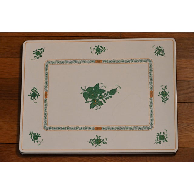 These Herend Chinese Bouquet Pimpernel placements are hard to find, especially in the popular green color. This set of 4...