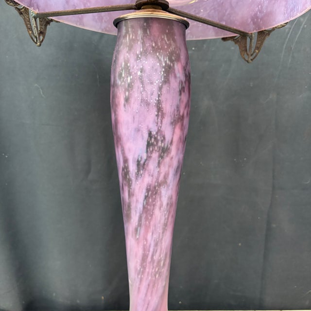 French La Rochere Art Nouveau Mushroom Table Lamps With Dragonflies -a Pair For Sale - Image 11 of 15