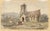 An original 1829 watercolour painting, William Burgess of Dover, Country Church with Figures.An attractive sketch in brown...