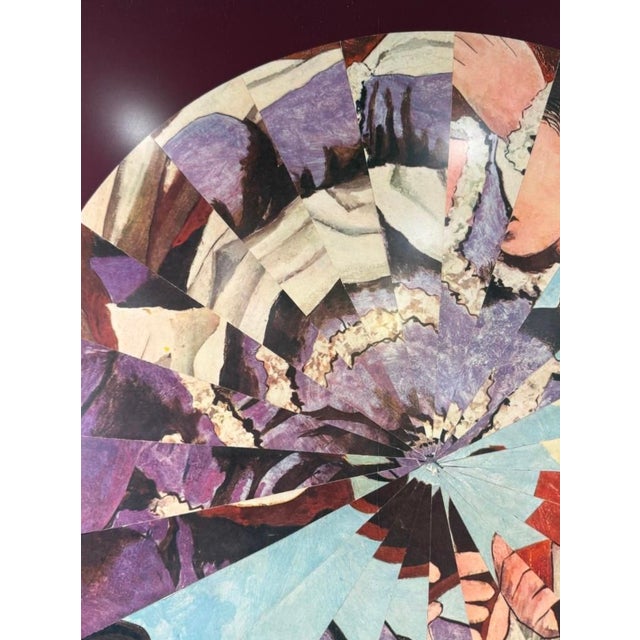Maroon "Picasso/Tondo" #1/5 — Framed Collage, Herbert Simon 2008 For Sale - Image 8 of 10