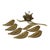 Mid-Century Modern Brass Lily Flower Sculpture Figurine Ashtray, 1960s For Sale - Image 10 of 18