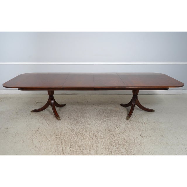 Jonathan Charles Large Mahogany Dining Room Table For Sale - Image 12 of 18