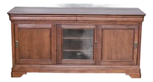 Early 21st Century Stickley Arts and Craft Style Cherry Console Table 60" Entertainment Stand