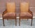 Wood Palecek Hollywood Regency Style Double Cane Upholstered Armchairs For Sale - Image 7 of 18