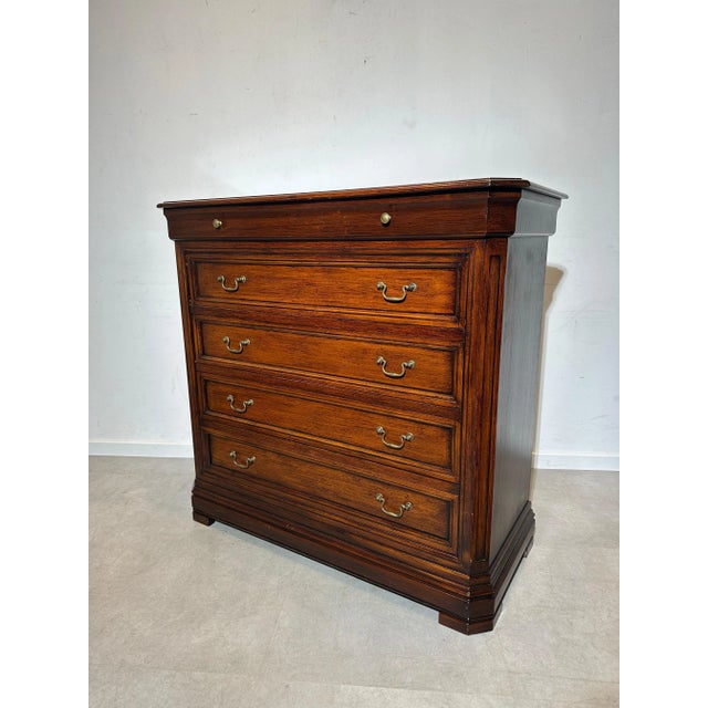Antique Wooden Secretaire in Mahogany For Sale - Image 6 of 6