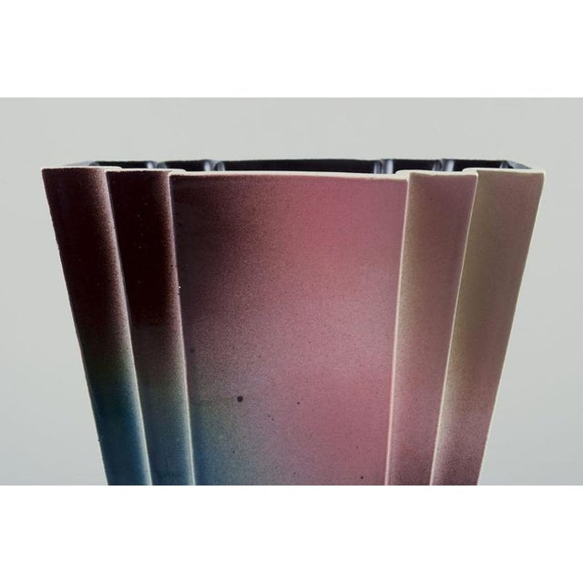 Large Stoneware Vase by Margareta Hennix for Gustavsberg Studio, 1980s For Sale - Image 6 of 10