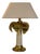 Palma Table Lamp in Brass and Resin, Italy, 1970s For Sale