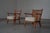 Textile Lounge Chairs with Rattan Backrest, France, 1950s, Set of 2 For Sale - Image 7 of 18