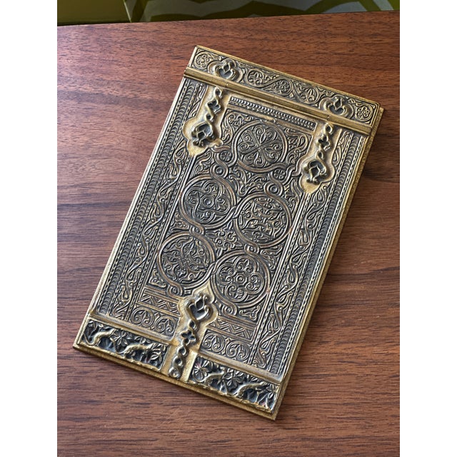 Tiffany Studios New York No. 1691 Venetian Bronze Note Pad Holder An exceptional and highly collectible Tiffany Studios...