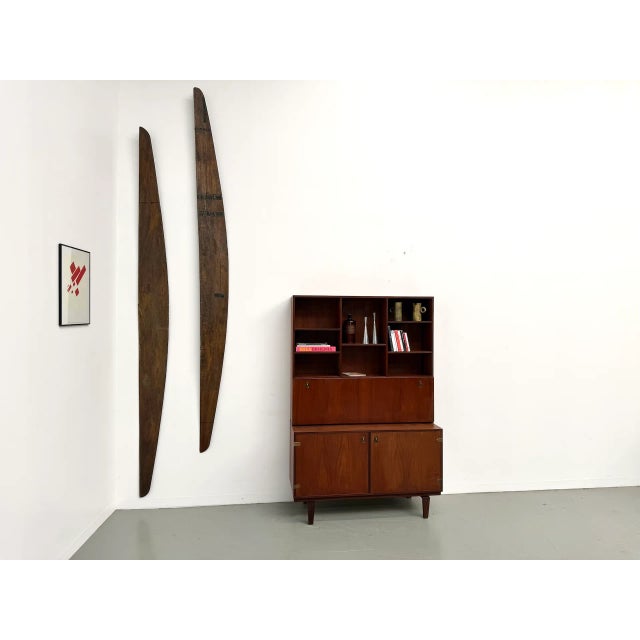 Bookcase Sideboard in Teak and Brass, 1960s For Sale - Image 6 of 18