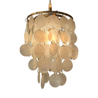 Capiz Lamp in Gold Color, 2019 For Sale
