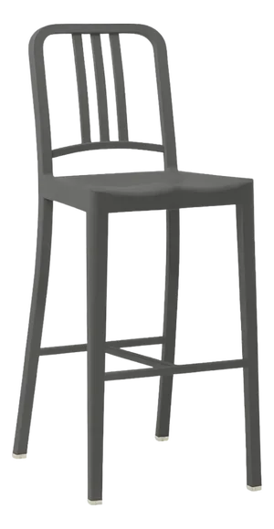 Emeco 111 Bar Height Stool in Charcoal (New in Box)