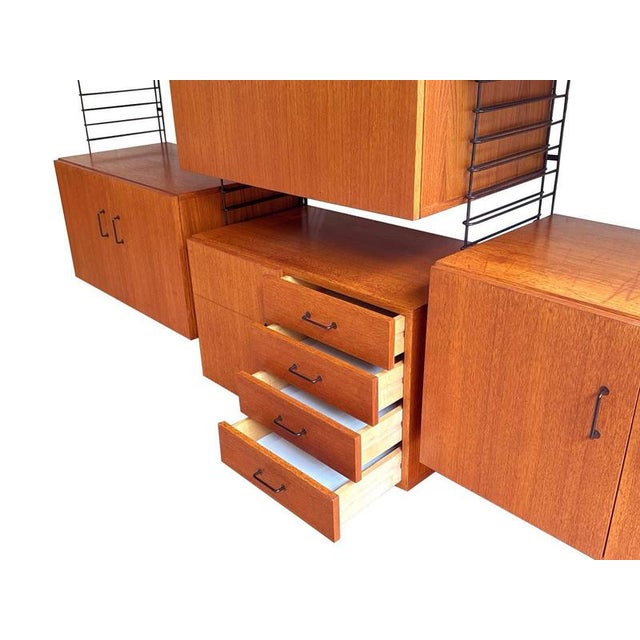 Wood Vintage Teak Wall System by Musterring Modular Design, 1960s For Sale - Image 7 of 11