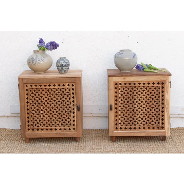 A signature piece of our Jali Collection, these 29-inch nightstands are a masterclass in architectural heritage and...