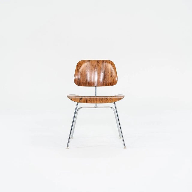 1960s Set of 10 Herman Miller Eames DCM Dining Chairs in Rosewood and Chrome For Sale In Dallas - Image 6 of 11