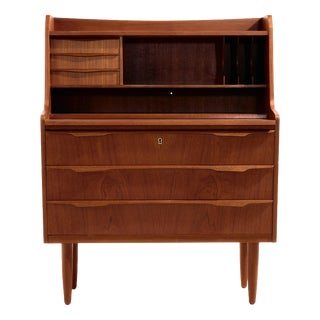 Teak Bureau Desk, 1960s For Sale