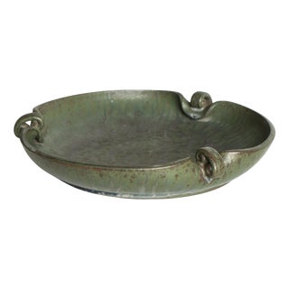 Art Deco Organically Shaped Stoneware Bowl by Arne Bang, Denmark, 1930s For Sale