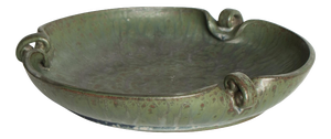 Art Deco Organically Shaped Stoneware Bowl by Arne Bang, Denmark, 1930s