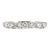 14k White Gold Seven Across Half Eternity 0.45ct Lab Grown Diamond Wedding Band, Size 5.25 For Sale