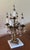1920s Vintage Spanish Brass & Crystal Candelabra Lamp For Sale - Image 5 of 14