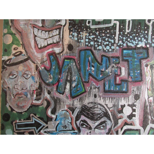 2000 - 2009 Hieronymus Bosch Syle Graffiti / Street Art Painting, Signed and Dated 2000 For Sale - Image 5 of 14