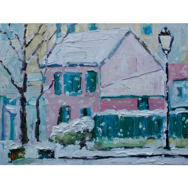 Winterscapes — Modern Impressionist Snowscape (Original Oil Painting) For Sale