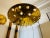 Large French 1960s Golden Crystal Orb Pendant Flush Ceiling Light For Sale - Image 4 of 12