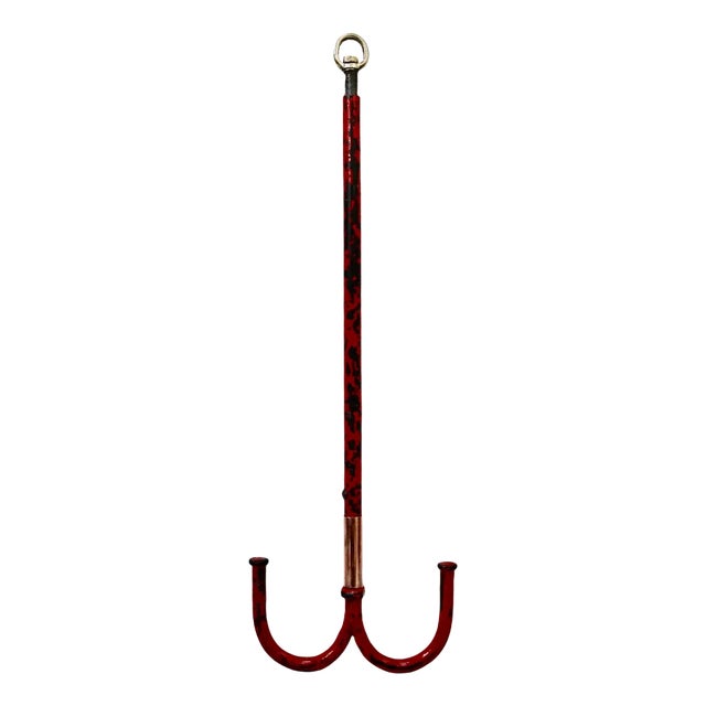 Victorian Decorative Iron Hanging Hook For Sale