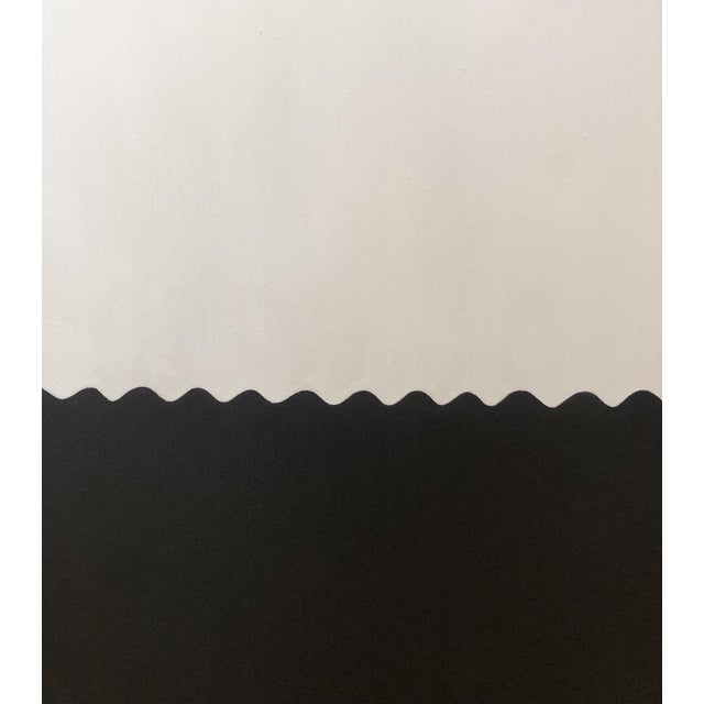 1970s Benna Chu (Meylan), Noir, 1976, Oil on Canvas For Sale - Image 5 of 9