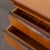 Large Mid-Century Modern Desk in Walnut Veneer and Brass, 1950s For Sale - Image 10 of 12