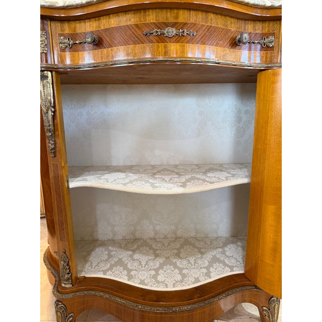 Mid-20th Century Italian Colombo Mobili French Napoleon III Style Marquetry Credenza For Sale - Image 12 of 12