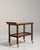 Brown 1930-1939 France Rich Walnut Brown Glass-Front Walnut Bar Cart For Sale - Image 8 of 11