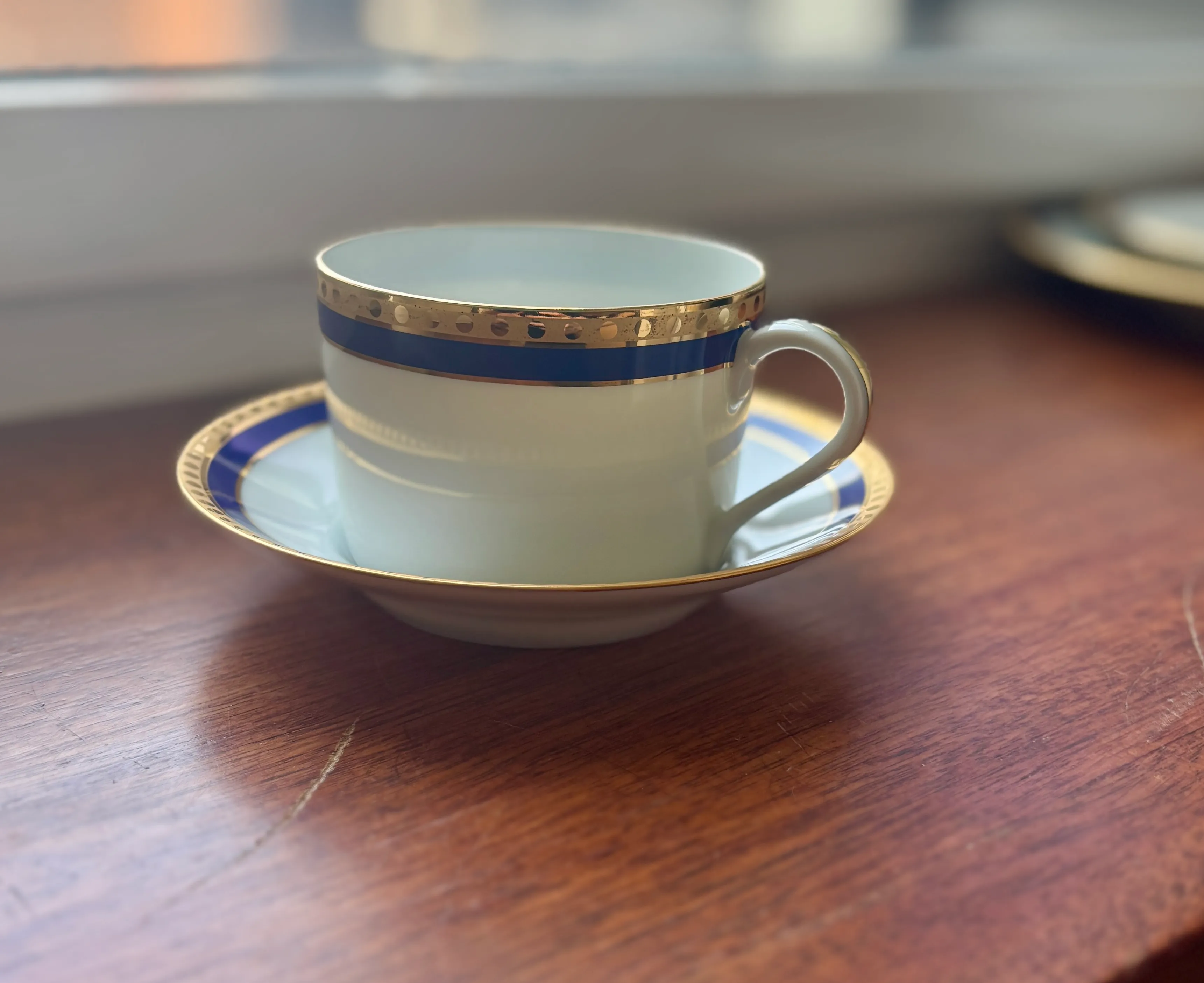 1990s Tiffany & Co. “Blue Band” Fine China – 12-Place Setting With
