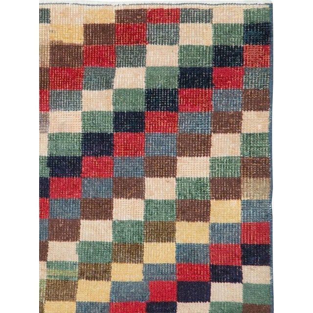 Mid-Century Modern Galerie Shabab Collection Mid-20th Century Turkish Anatolian Square Rug For Sale - Image 3 of 9