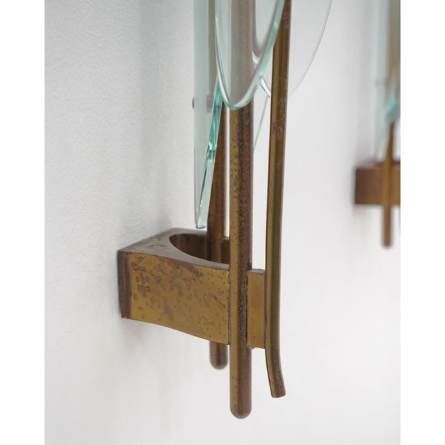 Model 1461 Wall Lamps by Max Ingrand for Fontana Arte, 1960s, Set of 2 For Sale - Image 13 of 16