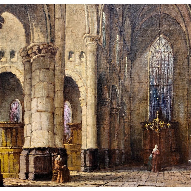 Adri Visser Gothic St Mary's Church in Nottingham Oil Painting