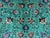 2000 - 2009 Turquoise Sultani Persian-Inspired Floral Rug, 5'8" X 8'2" For Sale - Image 5 of 14